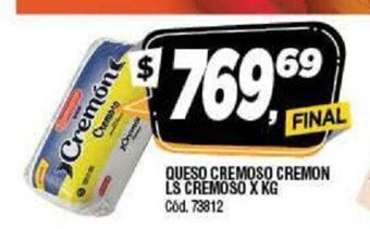 Queso Cremoso Cremon LS Cremoso x kg