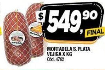 Supermercados Yaguar Mortadela S. Plata Vejiga x kg oferta