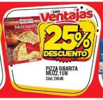 Supermercados Yaguar Pizza Sibarita Muzz. 1Un oferta