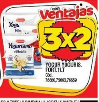 Supermercados Yaguar Yogur Yoguris Fort. 1Lt oferta