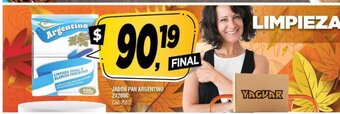 Supermercados Yaguar Jabon Pan Argentino 2x200g oferta