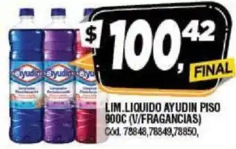 Supermercados Yaguar Ayudin Lim.Liquido Piso (V/Fragancias)900 c oferta
