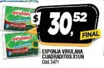Supermercados Yaguar Virulana Esponja Cuadraditos x1Un oferta