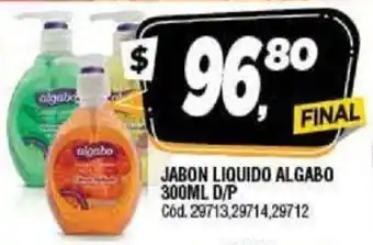 Supermercados Yaguar Algabo Jabon Liquido D/P 300 ml oferta