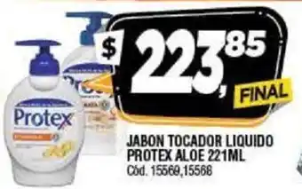 Supermercados Yaguar Protex Aloe Jabon Tocador Liquido 221 ml oferta