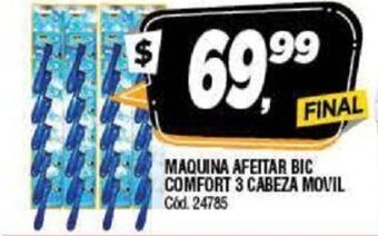 Supermercados Yaguar Maquina Afeitar Bic Comfort 3 Cabeza Movil oferta