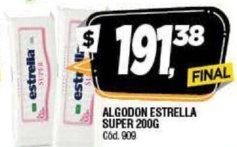 Supermercados Yaguar estrella Algodon Super 200g oferta
