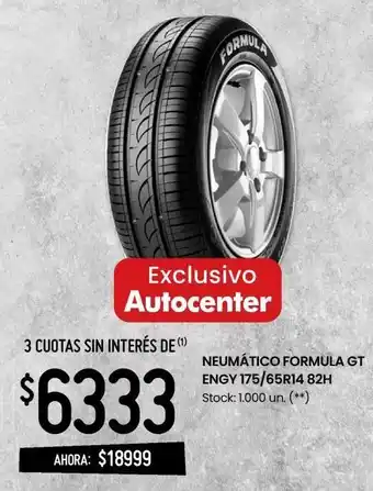 Walmart Neumático formula gt engy 175/65r14 82h oferta