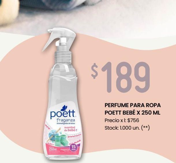 Walmart Perfume para ropa bebé 250ml oferta