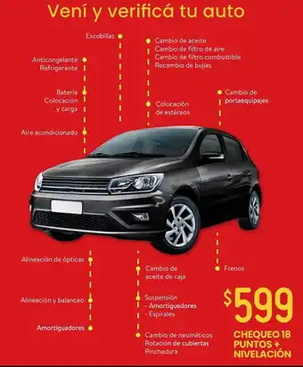 Walmart Chequeo de 18 puntos + nivelación oferta