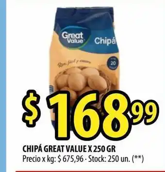 Punto Mayorista Chipá great value x 250 gr oferta