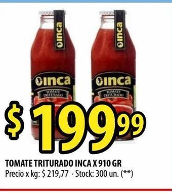 Punto Mayorista Tomate triturado inca x 910 gr oferta