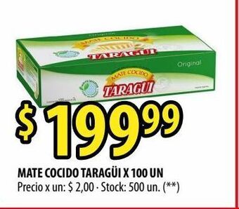 Punto Mayorista Mate cocido taragüi x 100 un oferta