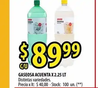 Punto Mayorista Gaseosa acuenta x 2.25 lt oferta