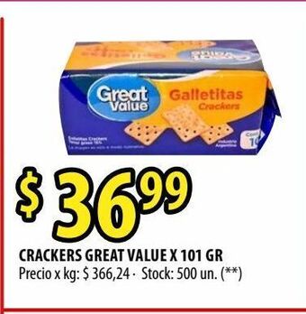 Punto Mayorista Crackers great value x 101 gr oferta