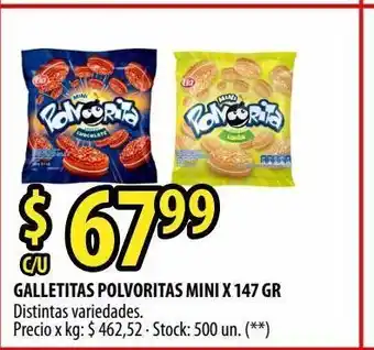 Punto Mayorista Galletitas polvoritas mini x 147 gr oferta