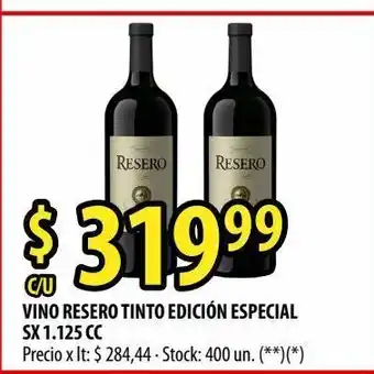 Punto Mayorista Vino resero tinto edición especial sx 1.125 cc oferta