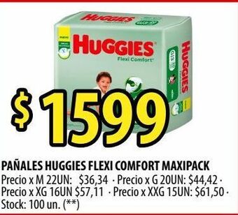 Punto Mayorista Pañales huggies flexi comfort maxipack oferta