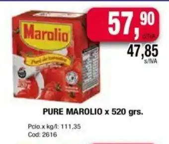 Maxiconsumo Marolio Pure x 520 grs. oferta