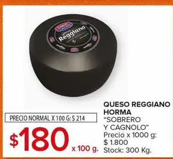 Carrefour Maxi Queso reggiano horma x 100g oferta