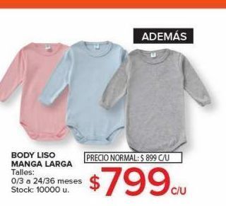 Carrefour Maxi Body liso manga larga oferta