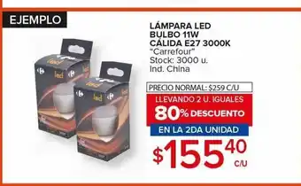 Carrefour Maxi Lámpara led bulbo 11w oferta