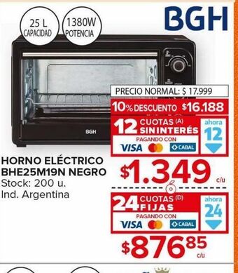 Carrefour Maxi Horno eléctrico oferta