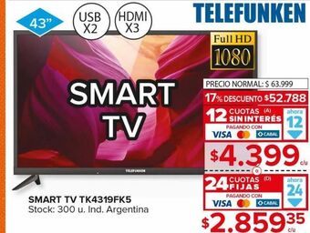 Carrefour Maxi Smart tv telefunken oferta