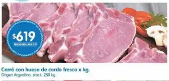 Disco Carré con hueso de cerdo x 250kg oferta