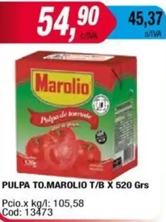 Maxiconsumo Marolio Pulpa to. T/B x 520 grs oferta