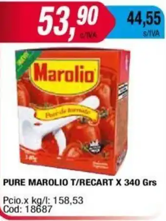 Maxiconsumo Marolio Pure T/Recart x 340 grs oferta