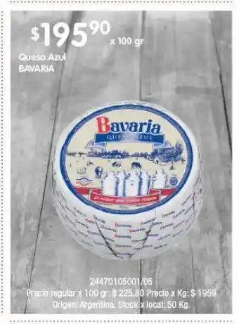 Disco Queso azul bavaria x 100g oferta