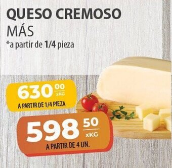 El Milagro Mayorista Queso Cremoso Más *A Partir de 4 Un. oferta