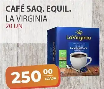 El Milagro Mayorista La Virginia Café Saq. Equil. 20 Un. oferta