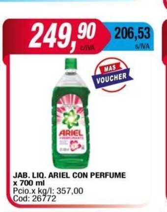 Maxiconsumo Jab. Liq. Ariel Con Perfume x 700 ml oferta