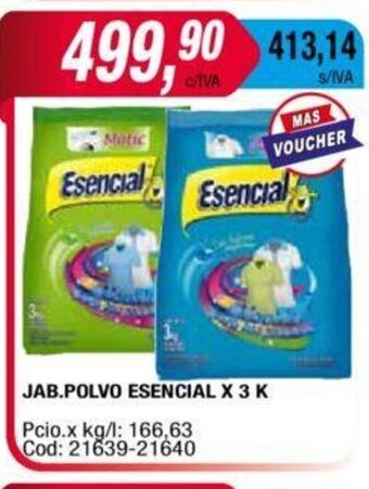 Maxiconsumo Jab. Polvo Esencial x 3 K oferta