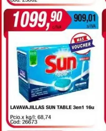 Maxiconsumo Lavavajillas Sun Table 3en1 16u oferta