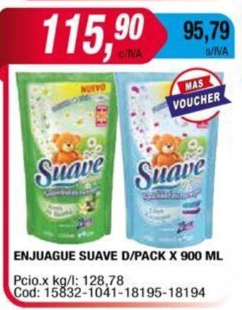Maxiconsumo Enjuague Suave D/Pack x 900 ml oferta