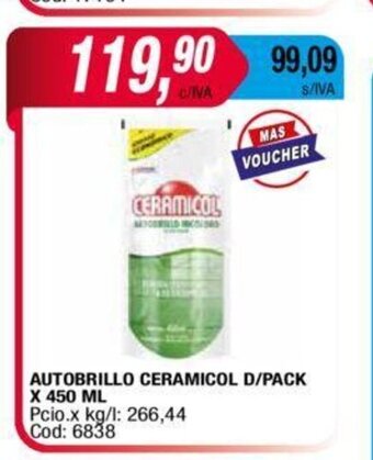 Maxiconsumo Autobrillo Ceramicol D/Pack x 450 ml oferta