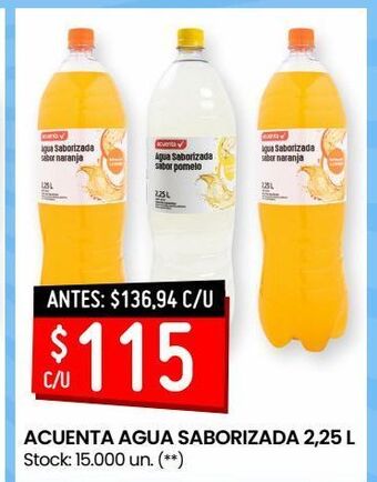 Changomas Agua con sabor acuenta 2,25l oferta