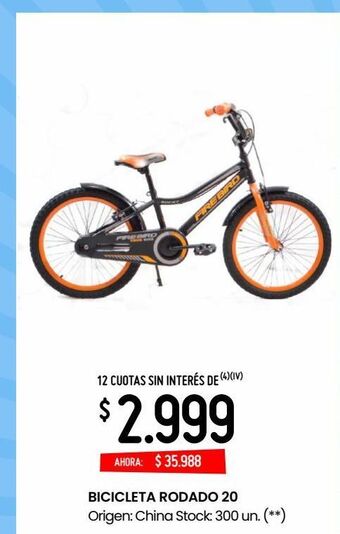 Changomas Bicicleta rodado 20 oferta
