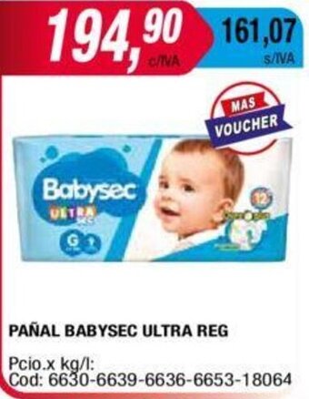 Maxiconsumo Babysec Pañal Ultra Reg oferta