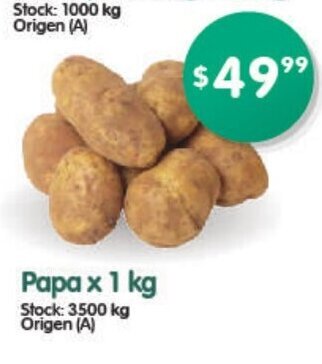 Supermercados Buenos Días Papa x 1 kg oferta