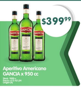 Supermercados Buenos Días Gancia Aperitivo Americano x 950 cc oferta