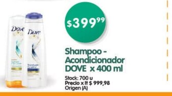 Supermercados Buenos Días Dove Shampoo - Acondicionador x 400 ml oferta