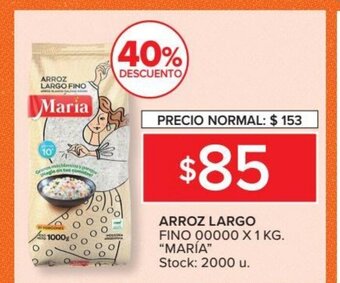 Carrefour Market Maria Arroz Largo Fino 00000 x 1 kg oferta