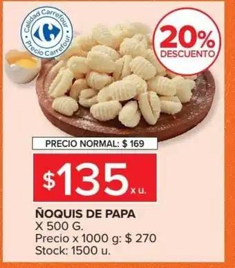 Carrefour Market Ñ oquis De Papa x 500g oferta