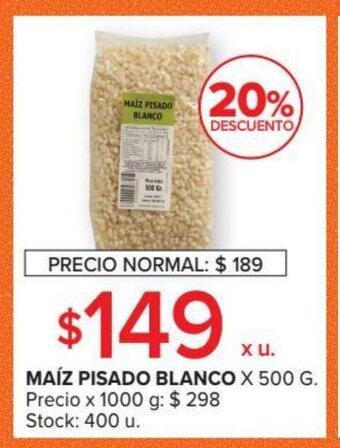 Carrefour Market Maíz Pisado Blanco x 500g oferta