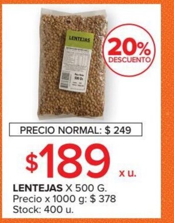 Carrefour Market Lentejas x 500g oferta