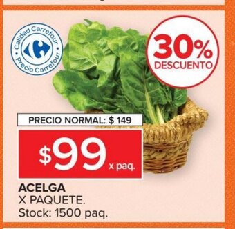 Carrefour Market Acelga x Paquete oferta